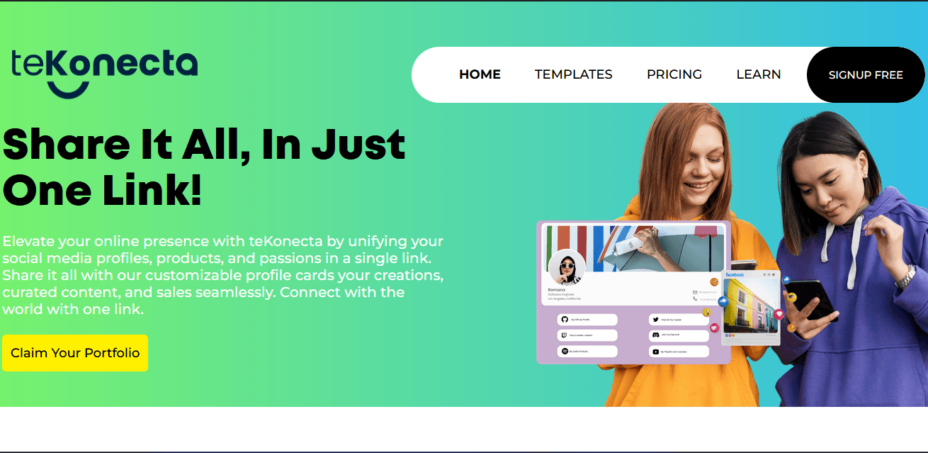 Te-Konecta - Unified Multi-Purpose All In One Link Platform