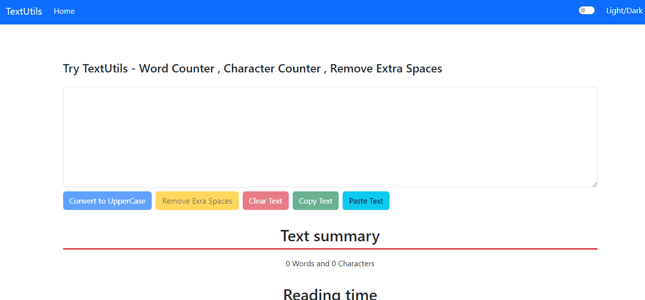 TextUtils - A Text Counter